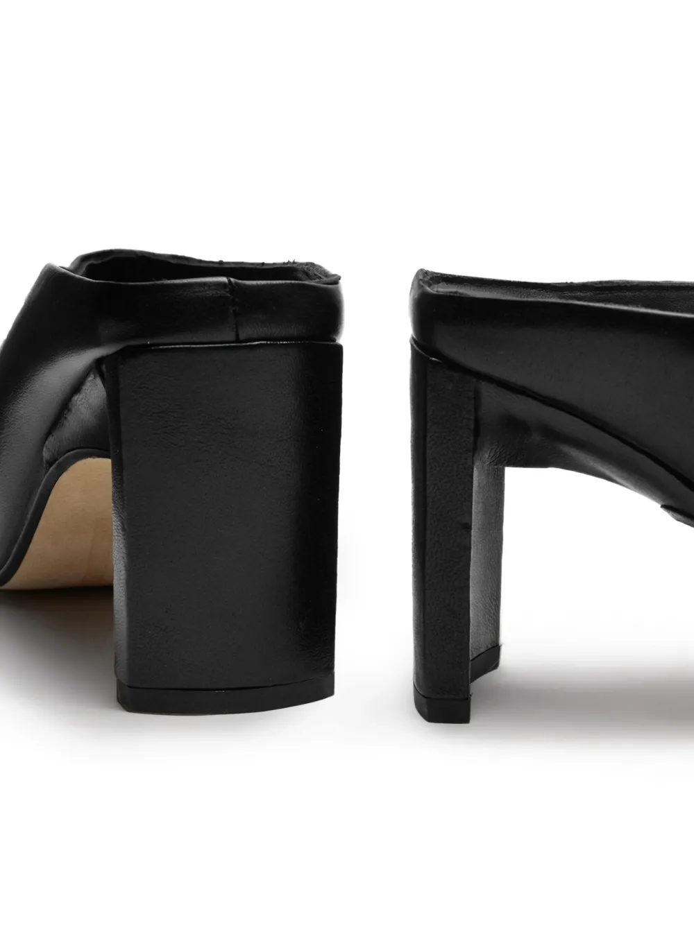 Miista 85mm Justyna square-toe block-heel mules Black