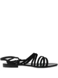 CAPRI POSITANO SANDALS strappy leather sandals - Black
