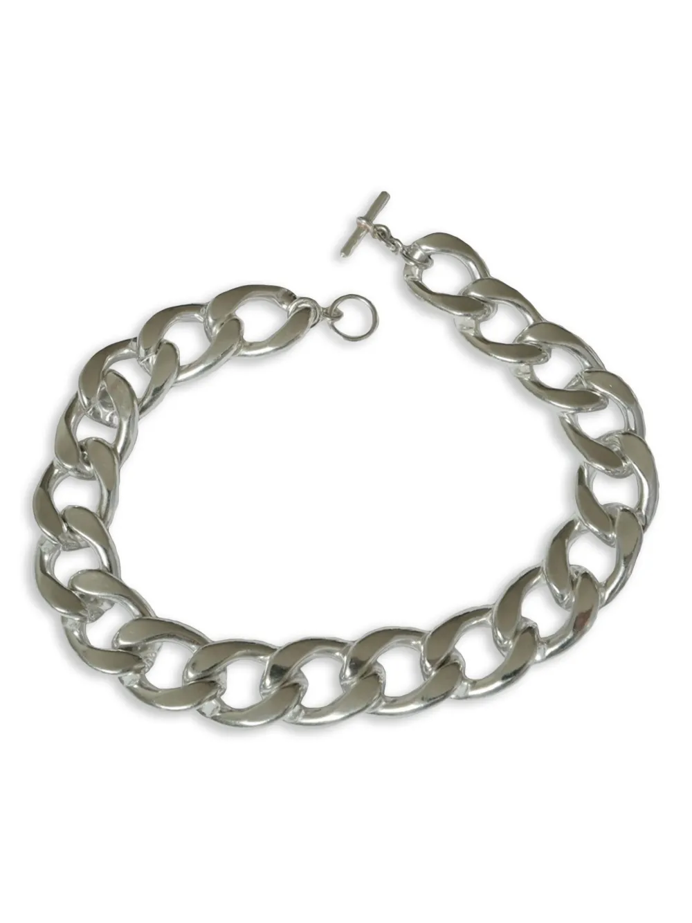 Saskia Diez chain T-bar fastening necklace | Silver | Image 1