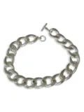 Saskia Diez chain T-bar fastening necklace - Silver