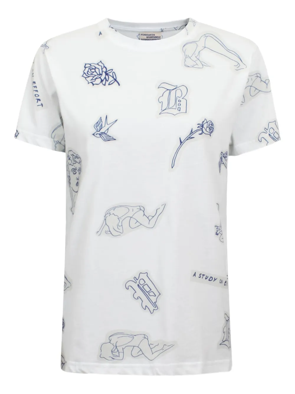 Baum Und Pferdgarten graphic-print T-shirt - ホワイト Baum Und Pferdgarten graphic-print T-shirt - ホワイト