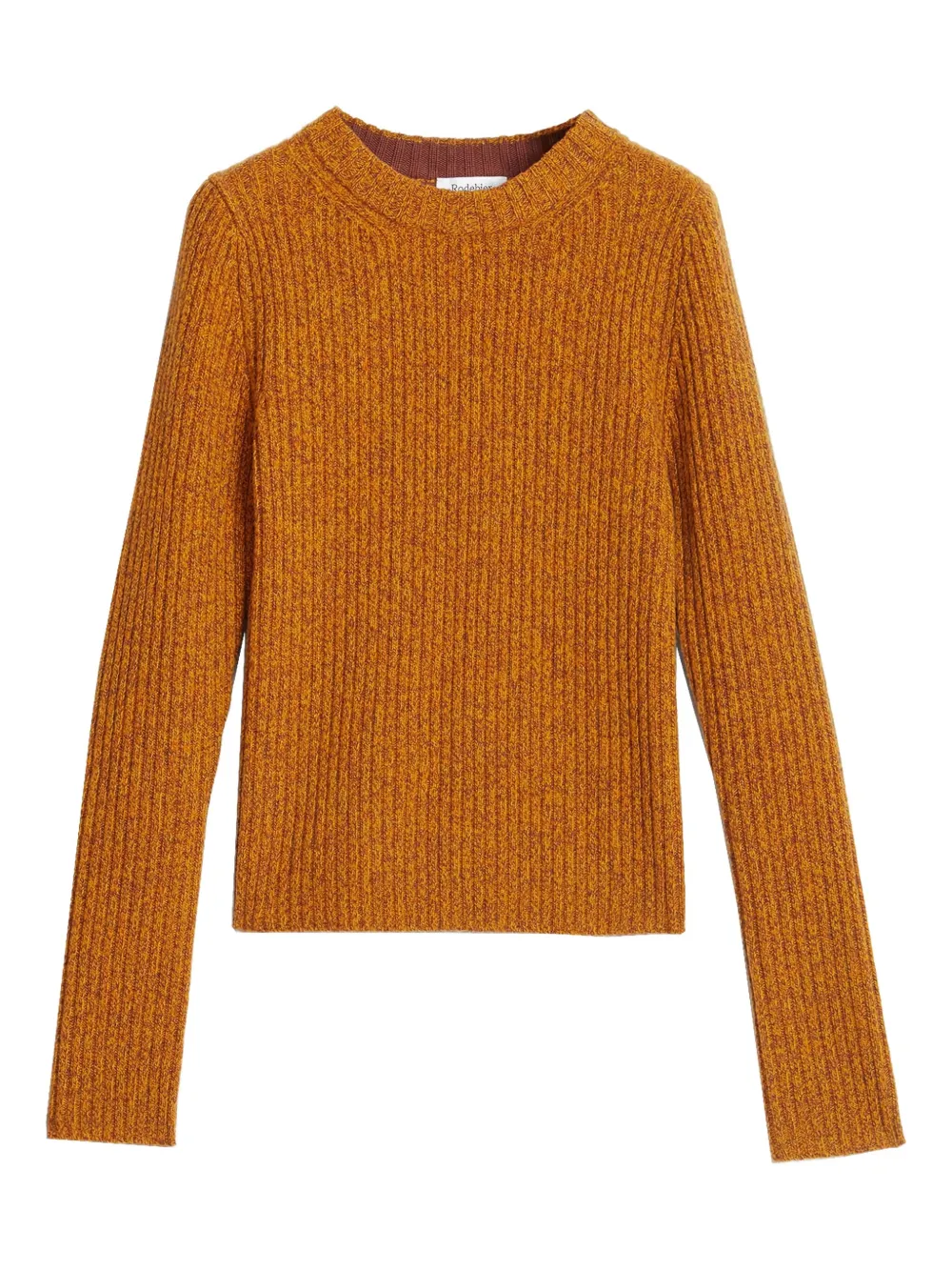 Rodebjer Talena Merino Ribbed Sweater In Orange