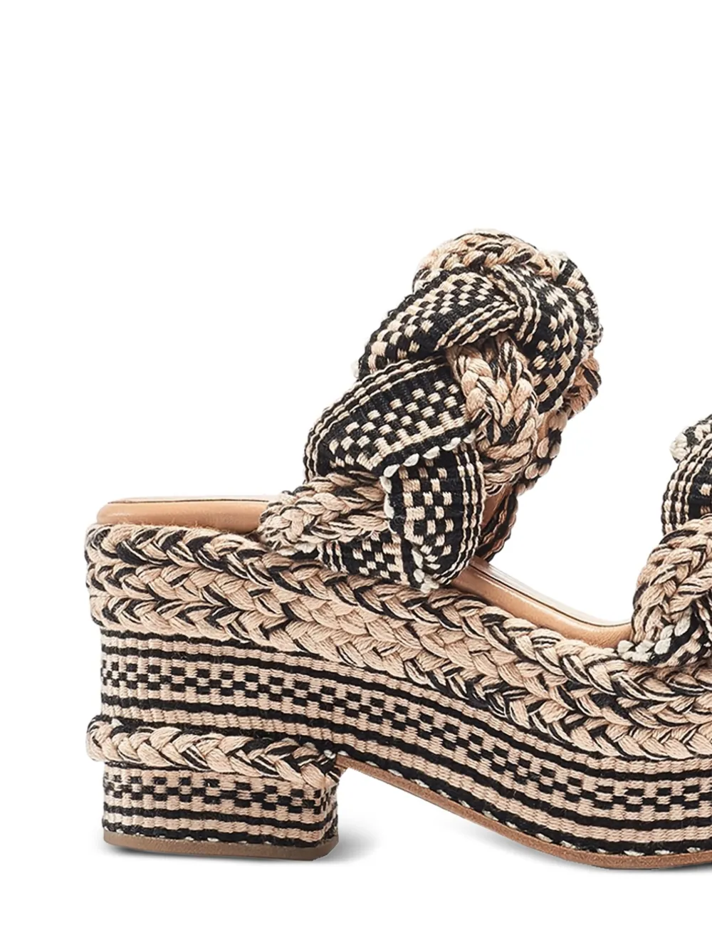antolina 75mm braided platform sandals Neutrals