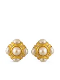 MAYOL Alexis pearl-embellishment earrings - White