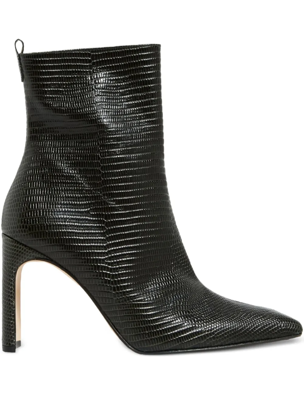 Miista 90mm Marcelle Snakeskin-effect Leather Square-toe Boots In Green