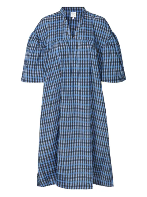 Baum Und Pferdgarten Aslau gingham puff-sleeve midi dress