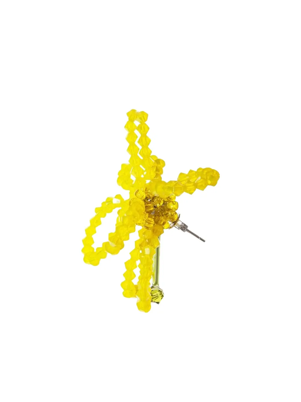 HELENA THULIN beaded-flower earring - Giallo