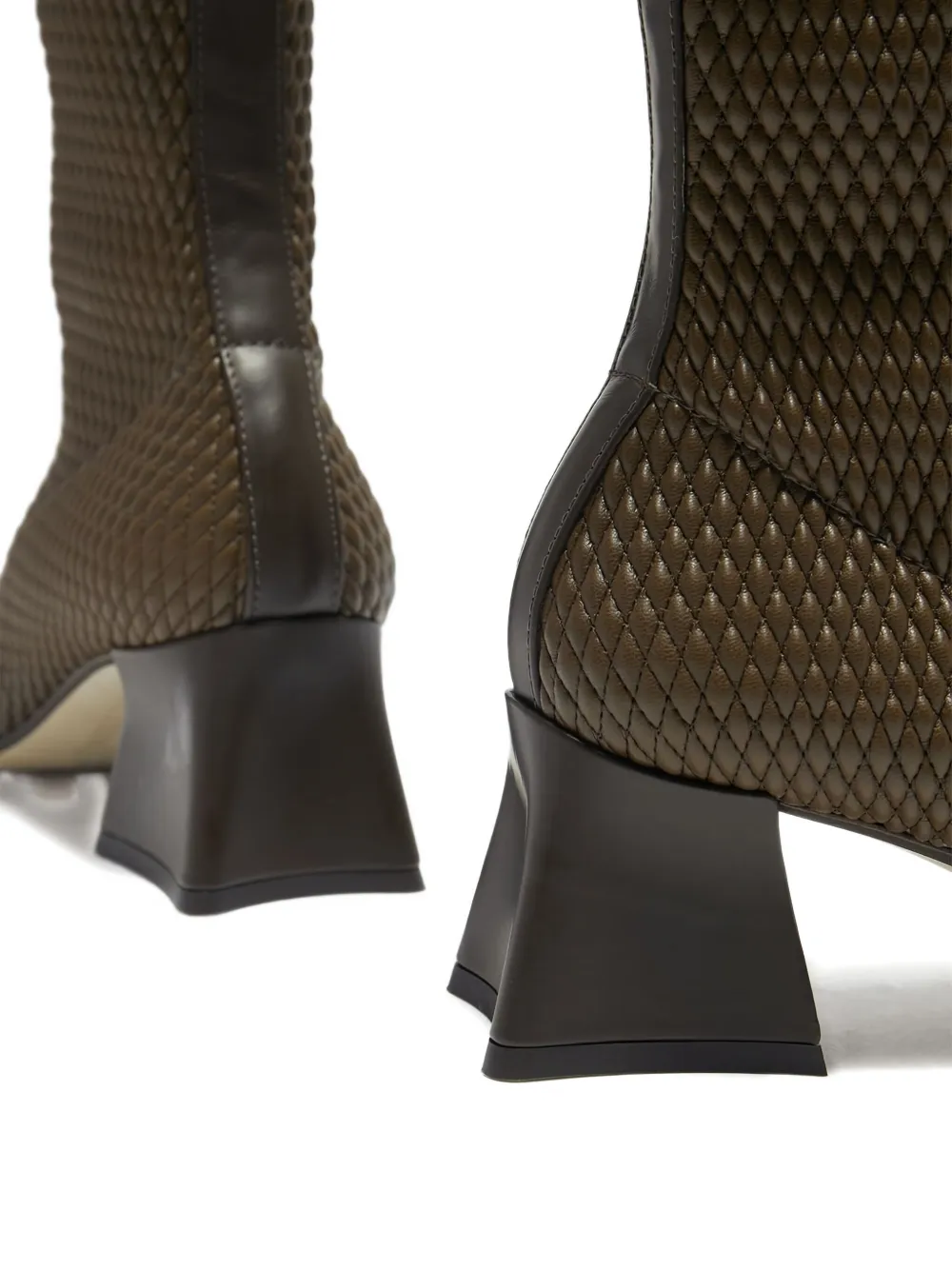 Miista Diana square-toe boots Brown