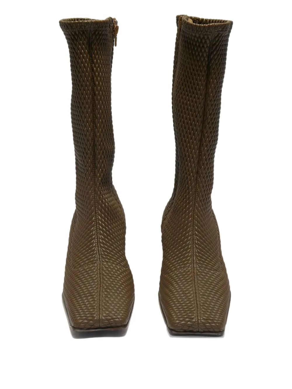 Miista Diana square-toe boots Brown