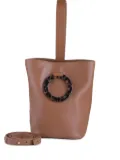 Nico Giani large Aurora ring-detail leather bucket bag - Brown