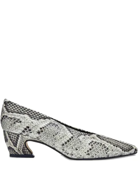 Miista Antonyne snakeskin-effect pointed-toe pumps