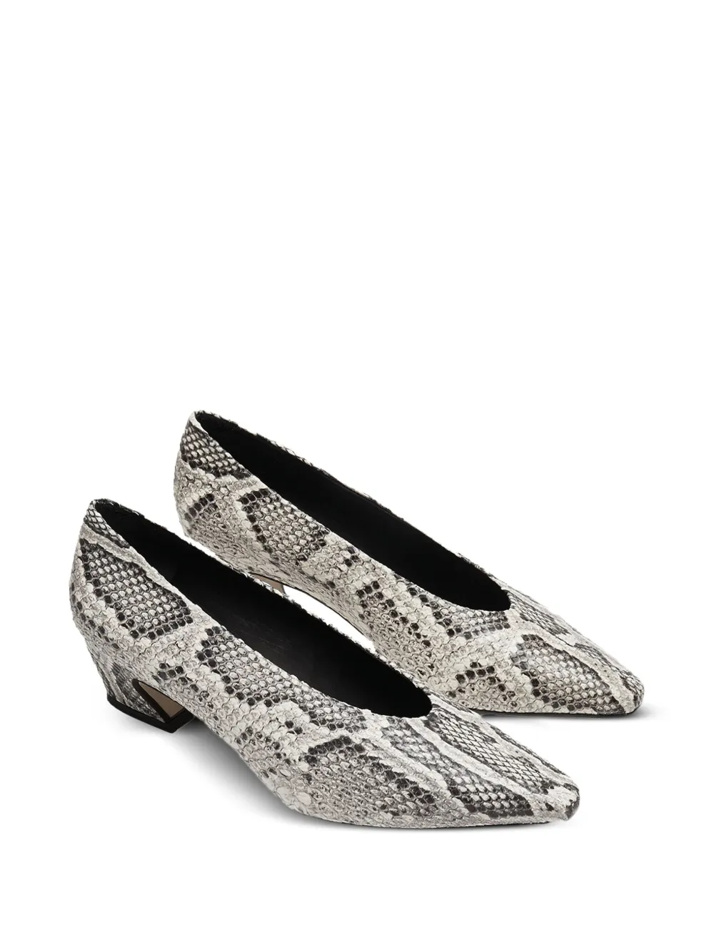 Miista Antonyne snakeskin-effect pointed-toe pumps | Heeled Pumps | Image 2