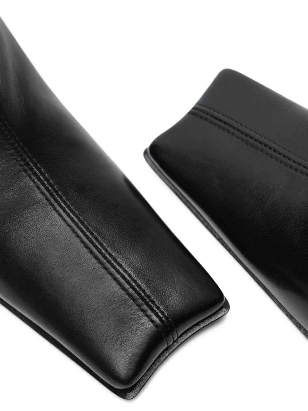 Miista 90mm Noor Nappa-leather Square-toe Boots In Black