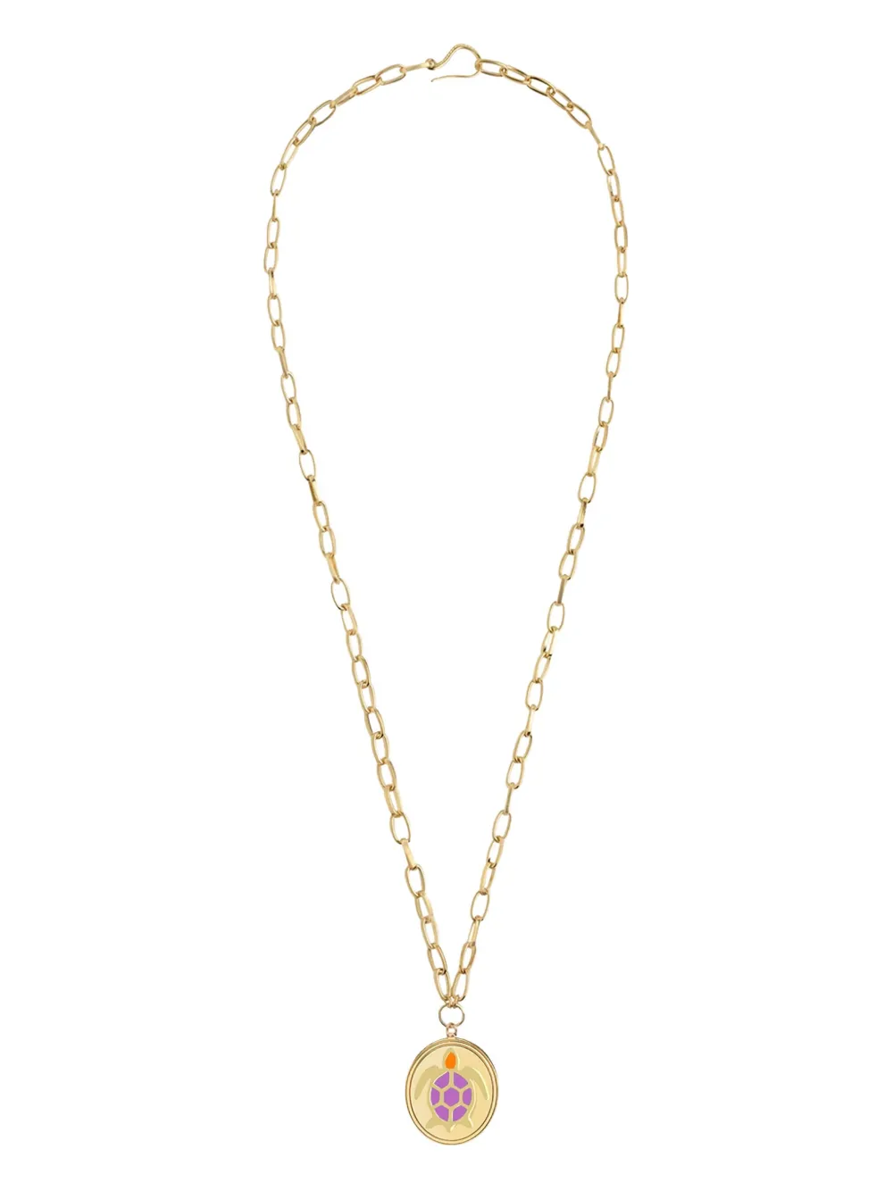 Wilhelmina Garcia Turtle Pendant Necklace In Gold