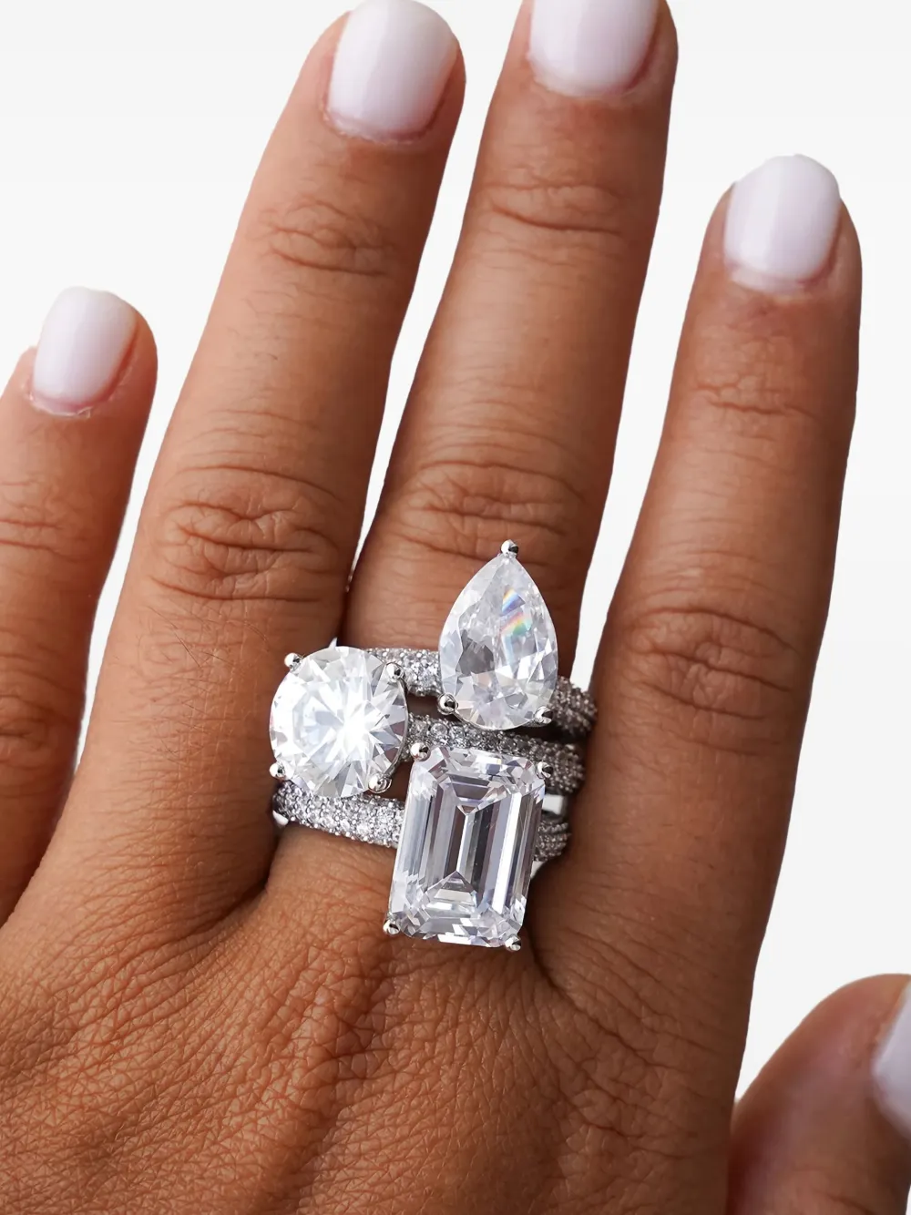 Izabel Display mega circle ring - Zilver