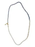 Gisel B beaded pearl necklace - Blue