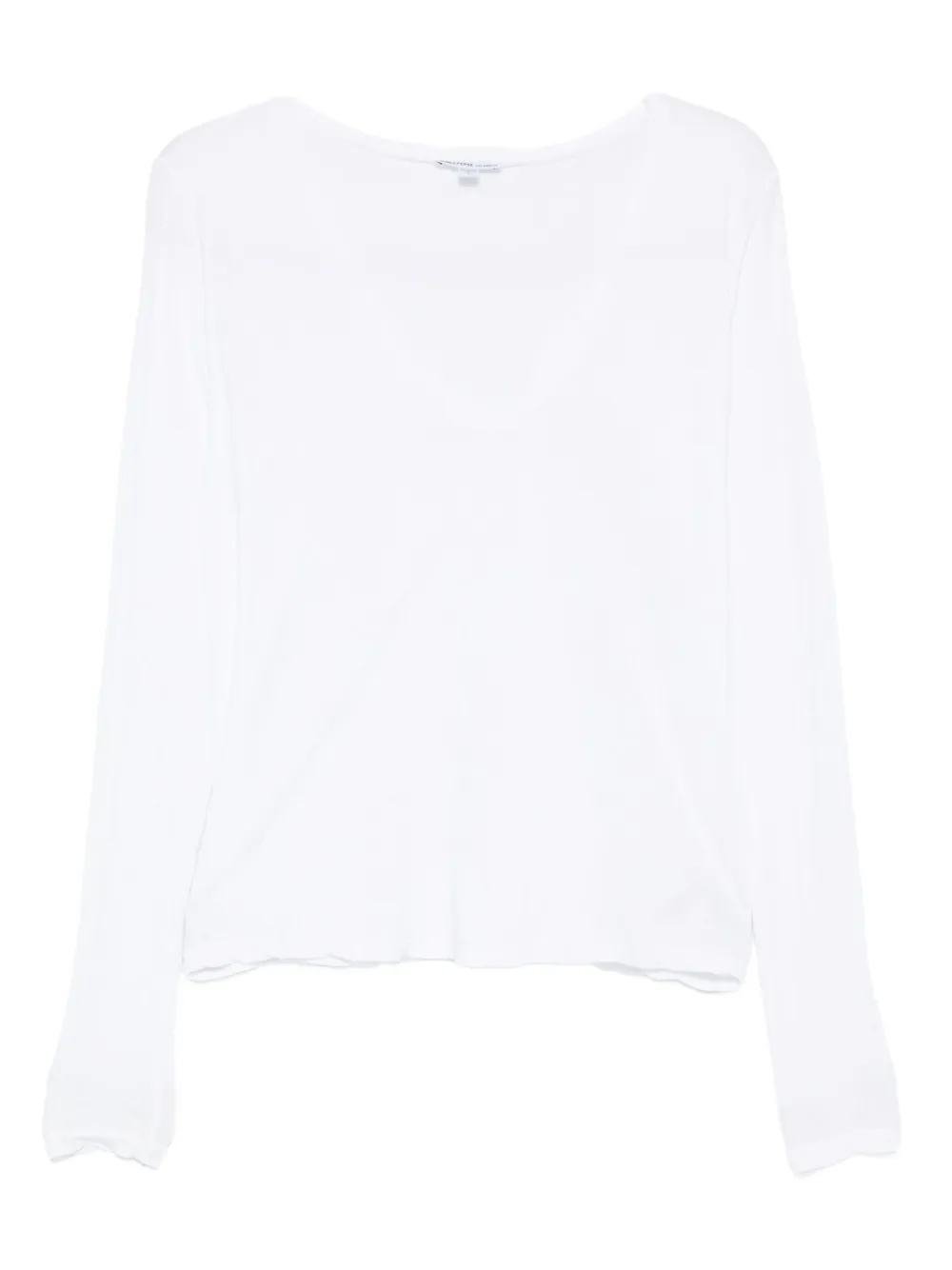 James Perse V-neck long-sleeve T-shirt | White | Image 1