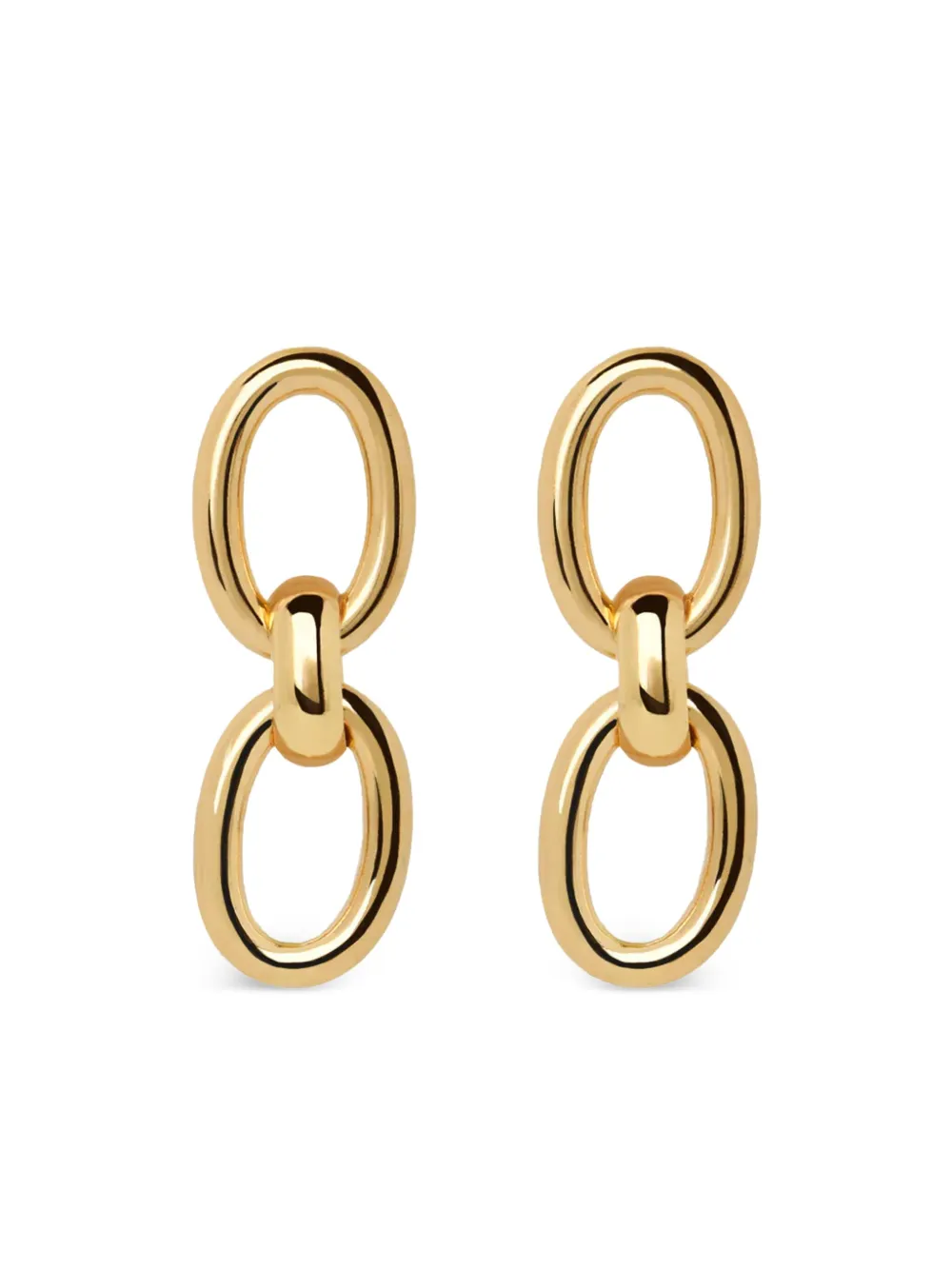 MESH aretes con doble círculo | dorado | Image 1