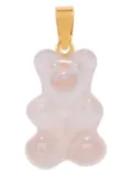 Crystal Haze bear-shaped quartz pendant - Pink