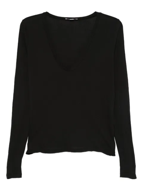 James Perse playera manga larga con cuello en V