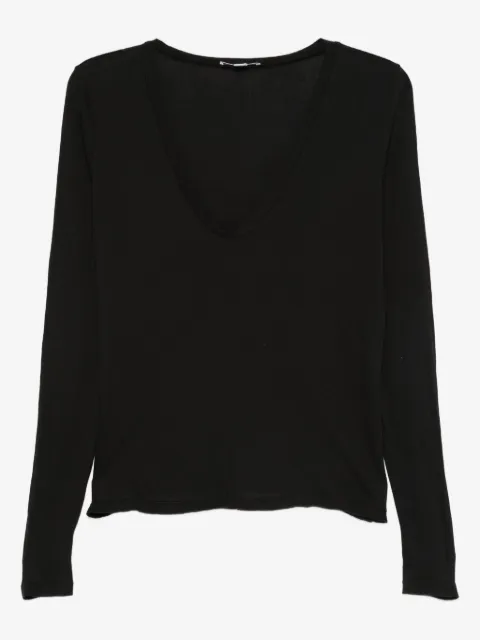 James Perse V-neck long-sleeve T-shirt