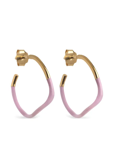Enamel Copenhagen Sway hoop earrings