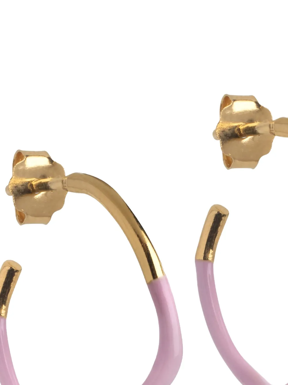 Enamel Copenhagen Sway Hoop Earrings In Gold