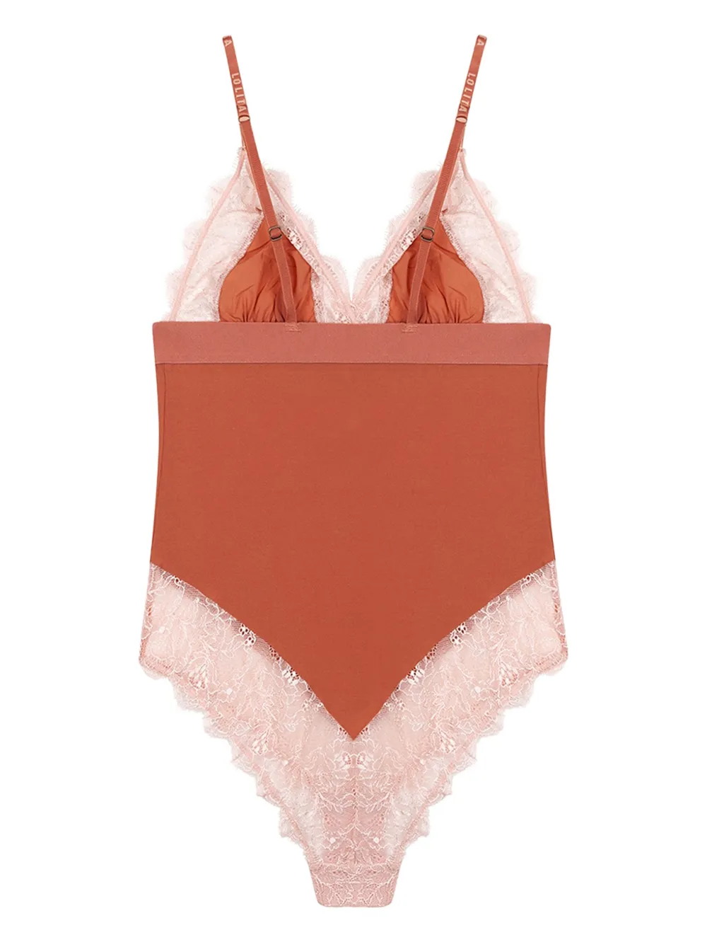 Love Stories Doris Lace-trimmed Body In Brown