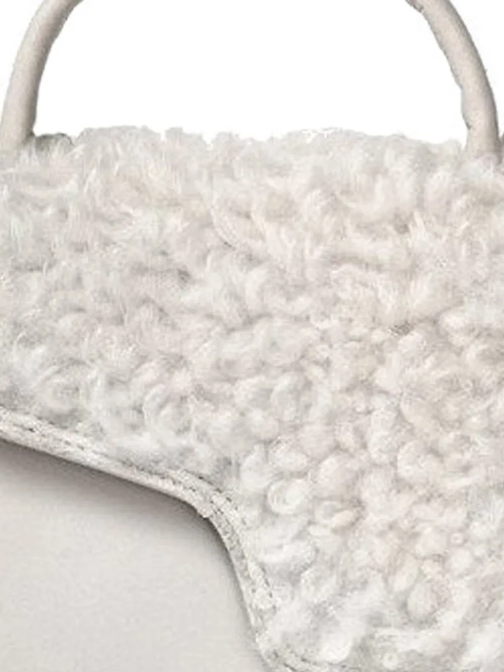 ATP Atelier shearling-panel tote bag - Wit