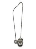 Nina circle-pendant necklace - Silver
