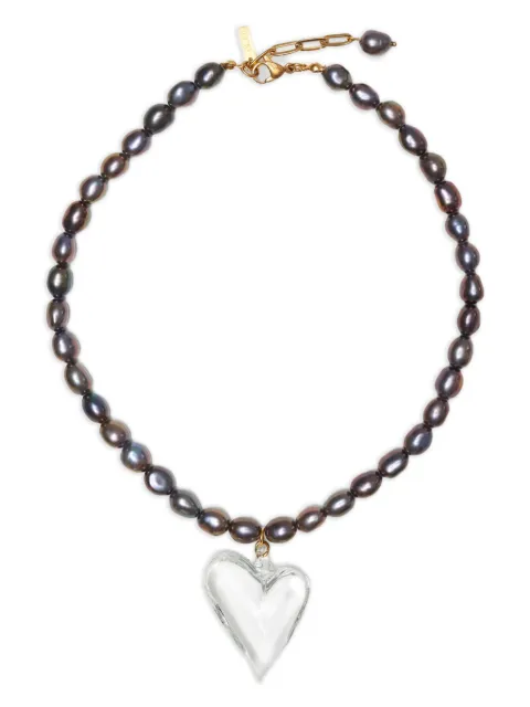 Labelled Jewellery Heart Of Glass pendant necklace