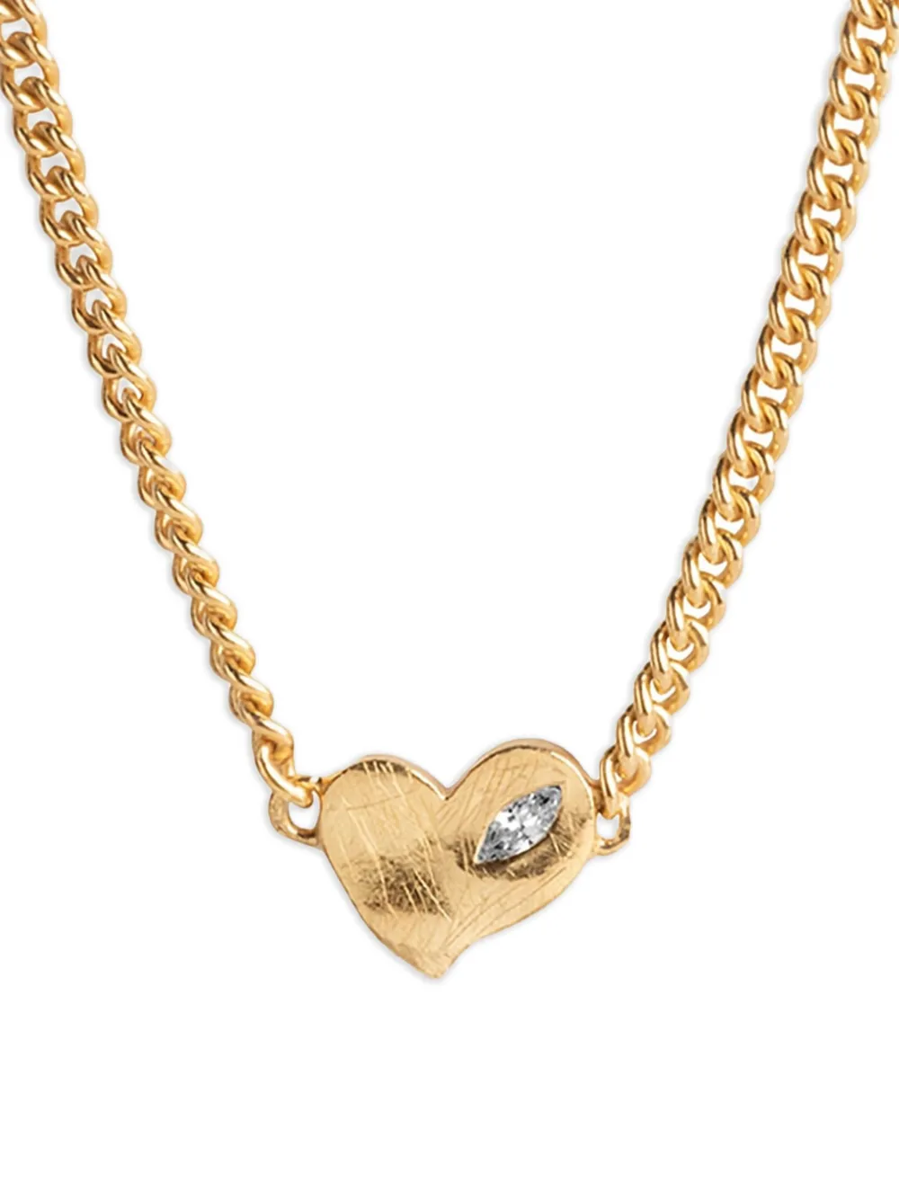 Enamel Copenhagen Rosaline heart-embellishment necklace - Goud