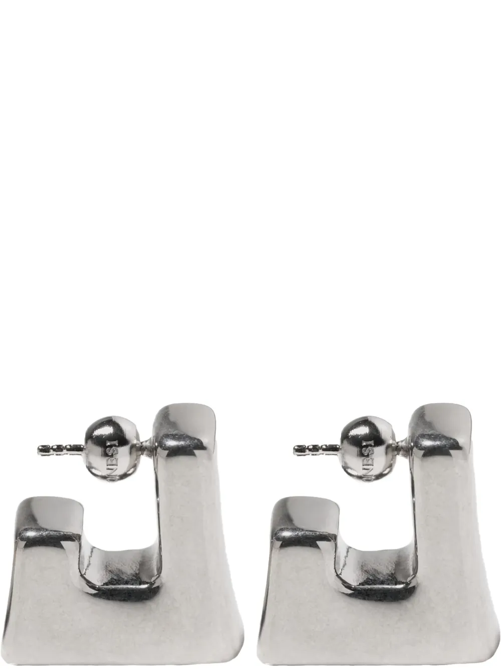 Panconesi Cubo hoop earrings - Zilver