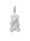 Crystal Haze mini Nostalgia Bear hoop single earring - Grey