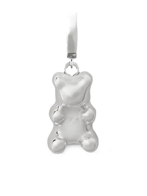 Crystal Haze mini Nostalgia Bear hoop single earring