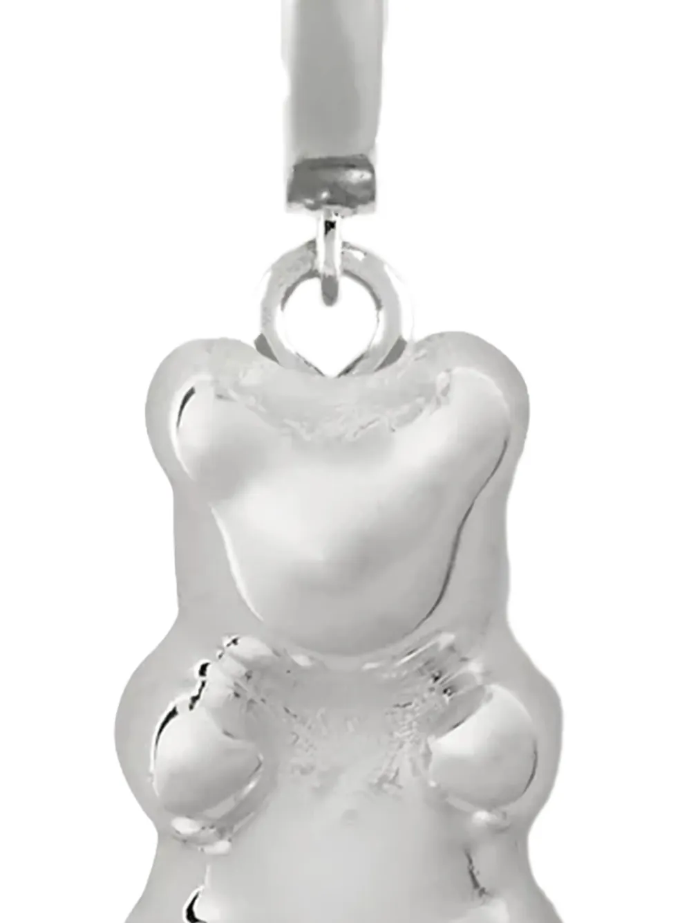 Crystal Haze mini Nostalgia Bear hoop single earring | Image 2