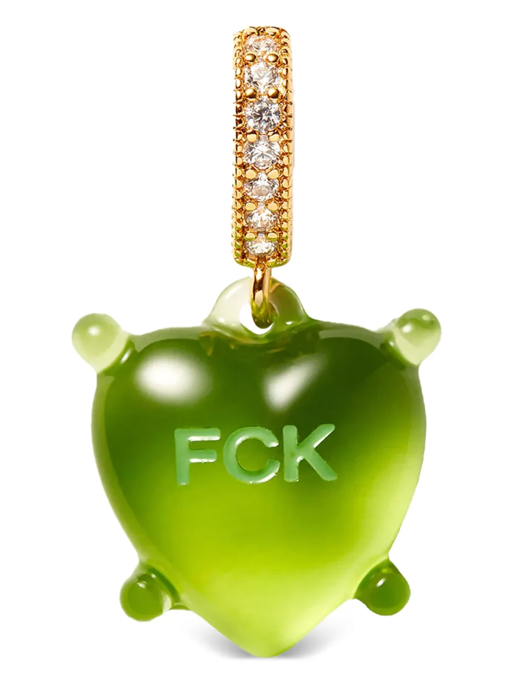 Crystal Haze Dilemma Heart pendant | Green | Image 1