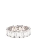 Izabel Display emerald-cut zirconia ring - Silver