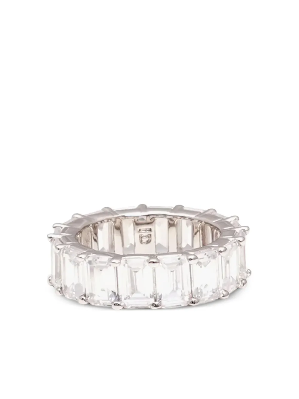 Izabel Display emerald-cut zirconia ring | Silver | Image 1