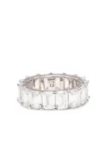 Izabel Display emerald-cut zirconia ring - Silver