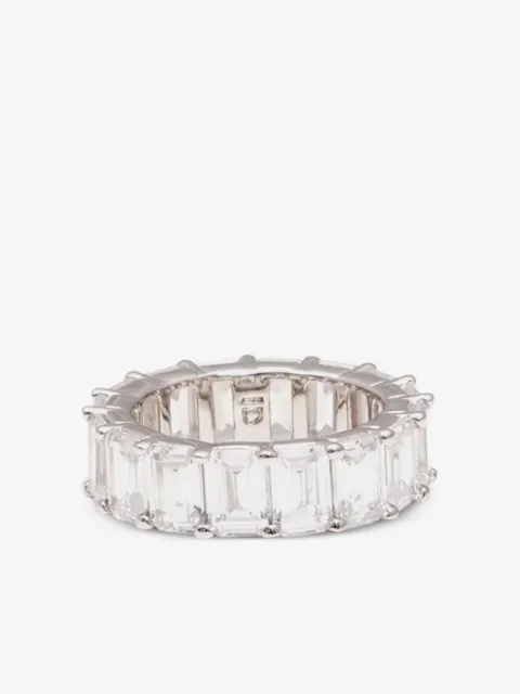 Izabel Display anillo con circonita de corte esmeralda