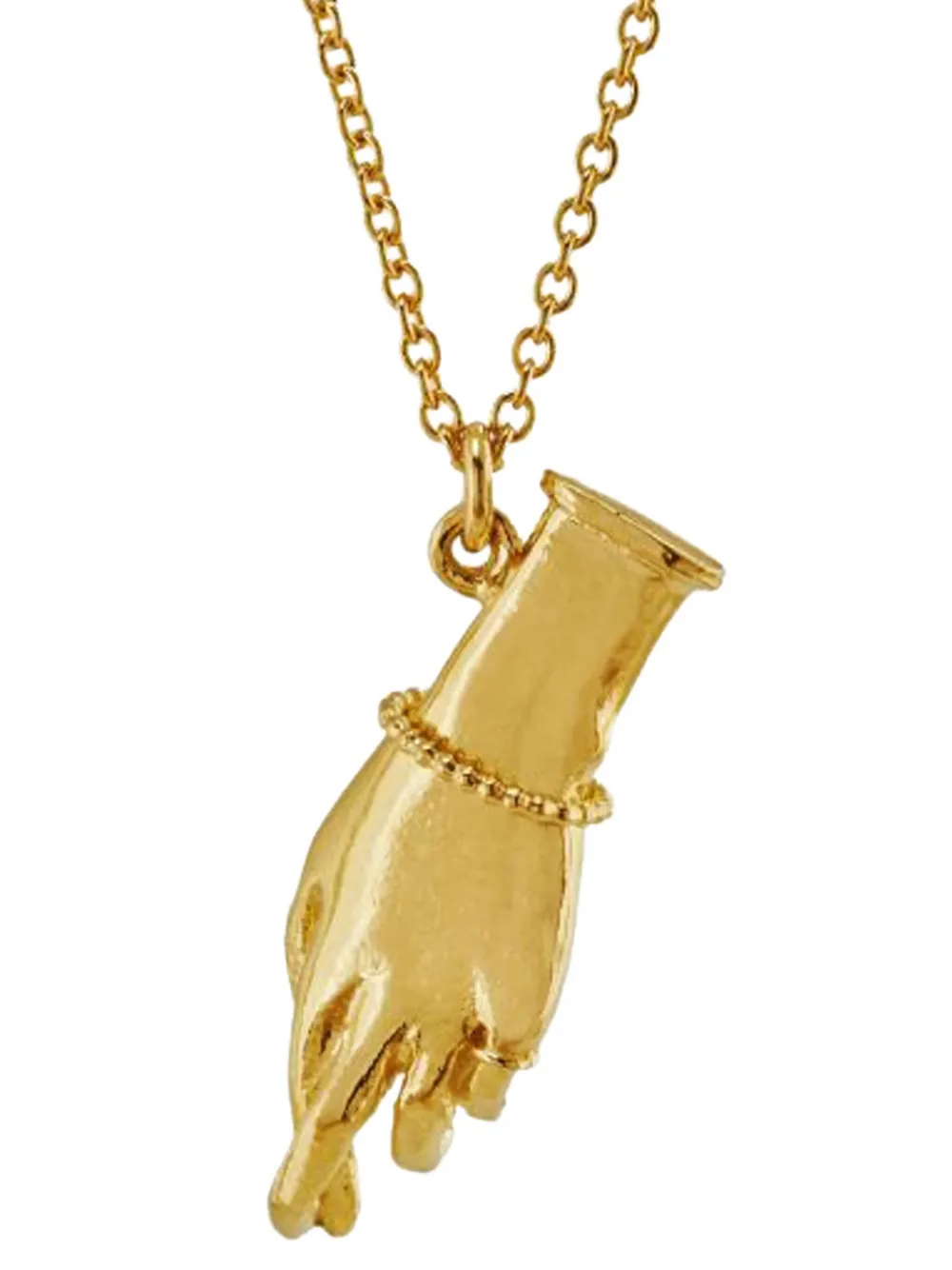 Alex Monroe Wish Me Luck hand-embellished necklace - Goud