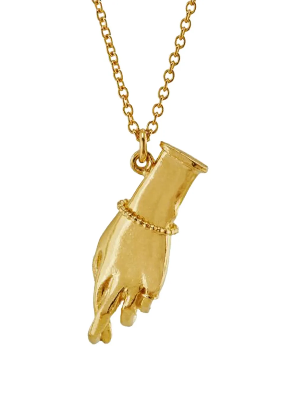 Alex Monroe Wish Me Luck hand-embellished necklace - Oro