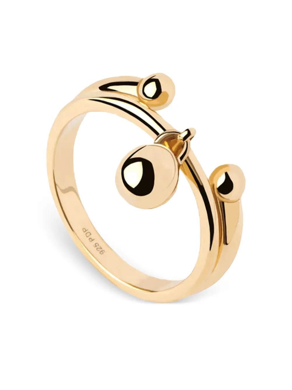PD PAOLA Berlin embellished band ring - Goud