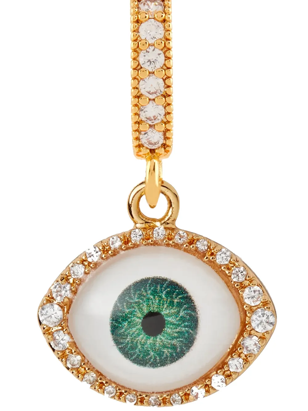 Crystal Haze Fortuna eye-detail necklace pendant - Goud