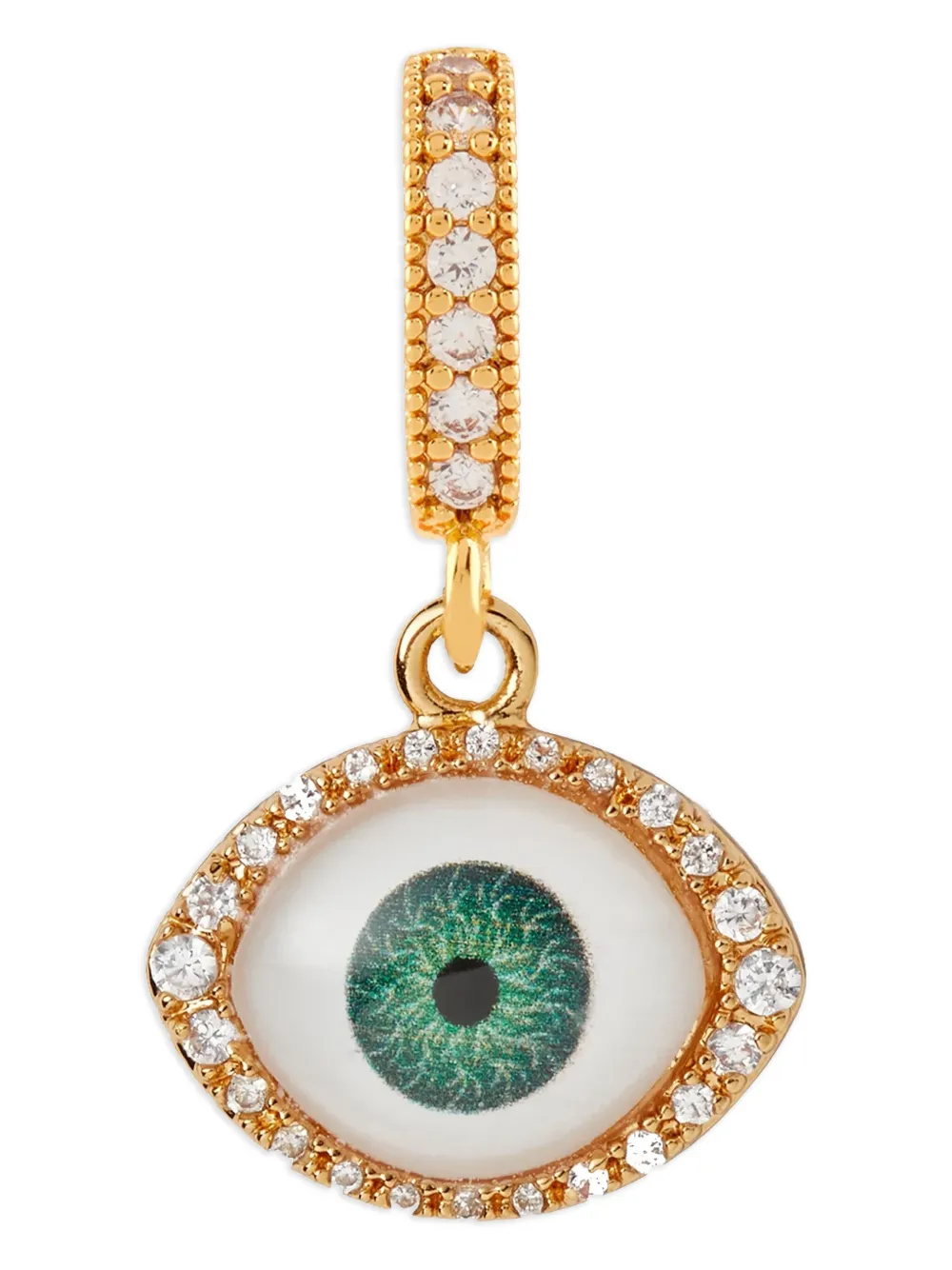 Crystal Haze Fortuna eye-detail necklace pendant | Gold | Image 1