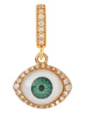 Crystal Haze Fortuna eye-detail necklace pendant - Gold