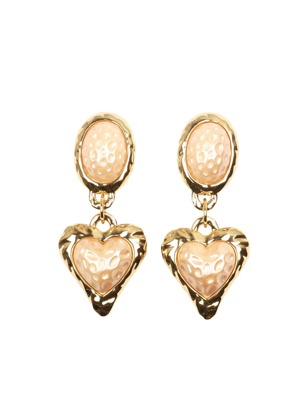 Julietta Heart-shaped Earrings In Gold