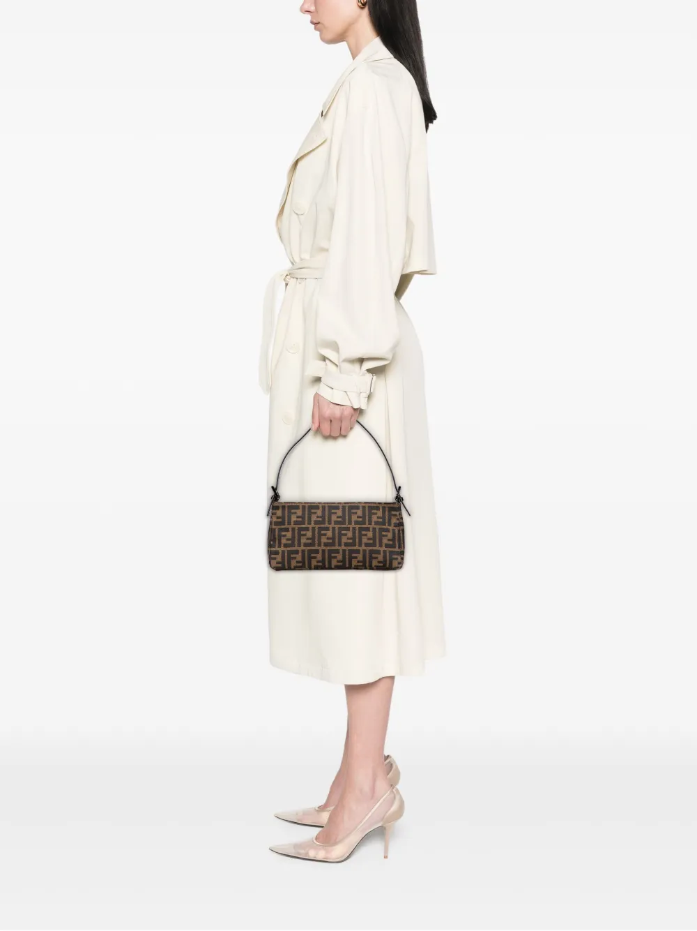 Fendi Pre-Owned 2000-2010 Zucchino Canvas Pochette shoulder bag | Pre-Owned | Image 2