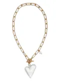 Labelled Jewellery Heart Of Glass Toggle chain necklace - Gold